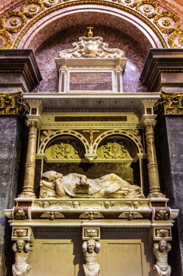 Tomb of Filip Padniewski in the Potocki Chapel, by Jan Michalowicz in High Renaissance style, 1575, Wawel Cathedral, Coronation and Burial Church of the Kings of Poland, 11th century, Krakow, Poland
