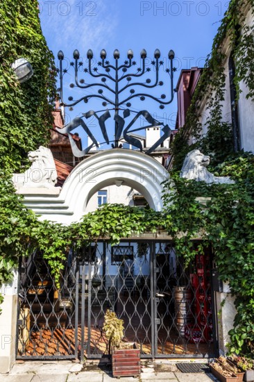 Ariel Jewish Restaurant, Kazimierz Jewish Quarter, historically significant, formerly independent district that developed into an important center of Jewish culture since the 14th century, Krakow, Poland