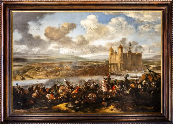 Battle of Chotyn of the Ottoman-Polish War of 1672—1676, Jan van Huchtenburgh, Netherlands after 1673, Wawel Royal Castle, former residence and seat of government of the kings of Poland, founded around 1000, Krakow, Poland