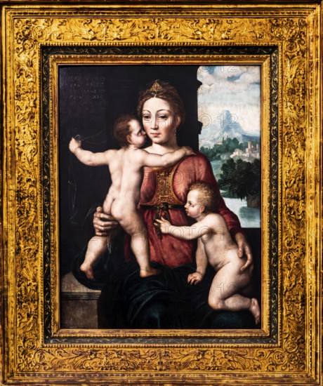 Allegory of Caritas, Antwerp, 16th century, Wawel Royal Castle, former residence and seat of government of the kings of Poland, founded around 1000, Krakow, Poland