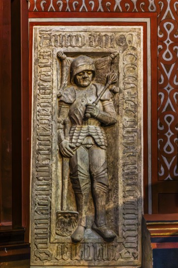 Tombstone, Franciscan Church, 1249, Krakow, Poland