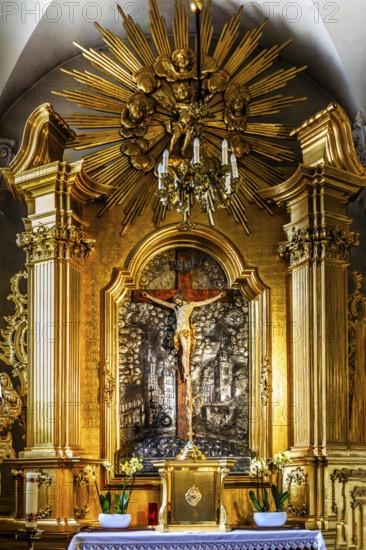 Side chapel with silver jewelry, St. Florian's Church, 1216, Krakow, Poland