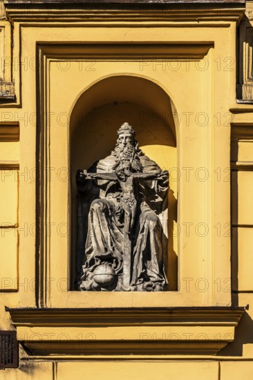 Sacred Trinity sculpture at Stolarska 13 Street, Krakow, Poland