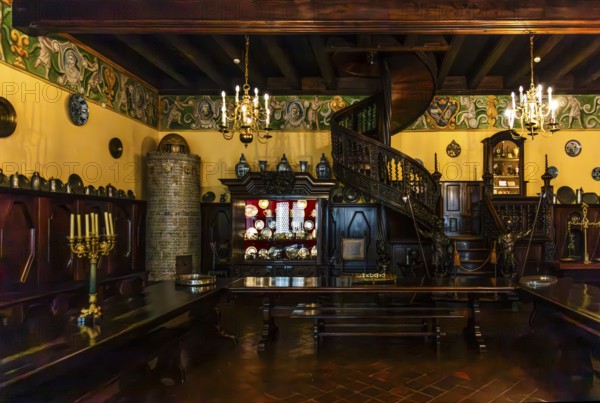 Stuba Communis, Collegium Maius oldest building of the Jagellonian University, 1364, Krakow, Poland