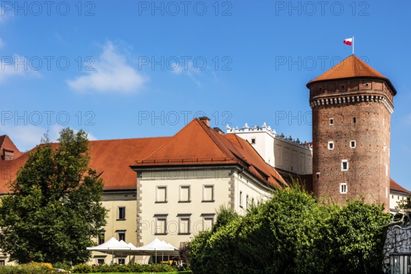 Senate Tower, Wawel Castle, Wawel Castle, former center of Polish monarchy, founded around 1000, UNESCO World Heritage Site, Krakow, Poland