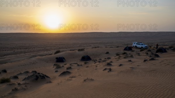 Camping in the desert, Oman