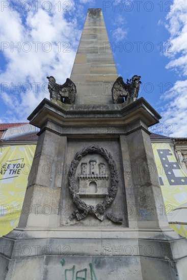 Carolina Obelisk oldest lay monument in the city, 1836, Cluj-Napoca, Transylvania, Romania