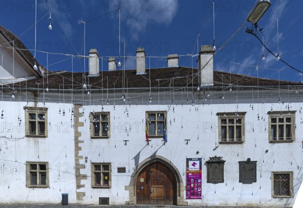 Matthias Corvinus House, 15th century, oldest building in the city, today Institute of Fine Arts, Cluj-Napoca, Transylvania, Romania