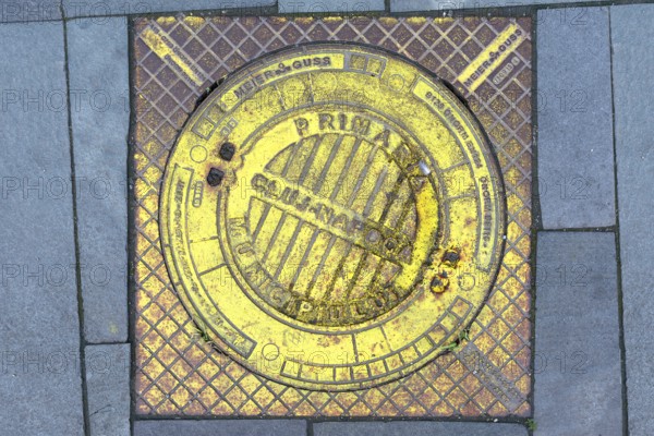 Manhole cover of the city of Cluj-Napoca, Transylvania, Romania