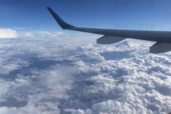 Cloud cover seen from an airplane, Bavaria Germany