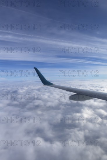 Cloud cover seen from an airplane, Bavaria Germany