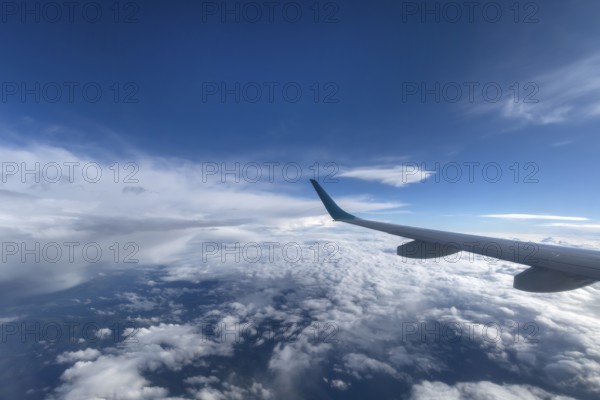 Cloud formations seen from an airplane, Romania