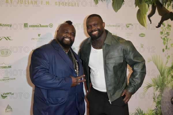 Keno Veith and Xavier at the 8th jungle party for the start of the RTL show Ich bin ein Star - Get me out of here! at the JW Marriott Hotel, Berlin, 23.01.2026