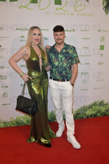 Lydia Kelovitz and Johannes Höfinger at the 8th jungle party for the start of the RTL show Ich bin ein Star - Get me out of here! at the JW Marriott Hotel, Berlin, 23.01.2026