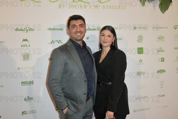 Ömer Kocak, woman Ceyda Kocak at the 8th jungle party for the start of the RTL show Ich bin ein Star - Get me out of here! at the JW Marriott Hotel, Berlin, 23.01.2026