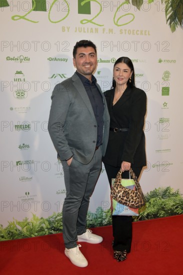 Ömer Kocak, woman Ceyda Kocak at the 8th jungle party for the start of the RTL show Ich bin ein Star - Get me out of here! at the JW Marriott Hotel, Berlin, 23.01.2026