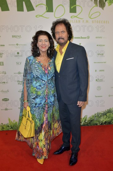 Jolanda Siemers and Rene Le Blanc at the 8th jungle party for the start of the RTL show Ich bin ein Star - Get me out of here! at the JW Marriott Hotel, Berlin, 23.01.2026