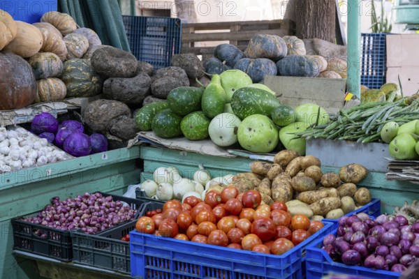Fruit and vegetable stand, Salalah, Oman