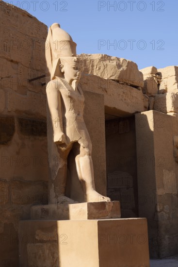 Statue of Ramesses III, Karnak Temple, Luxor, Egypt