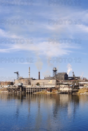 Factory on the banks of the Nile near Luxor, Egypt
