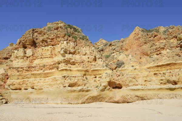 Rocky coast, Praia da Marinha, Algarve, Portugal