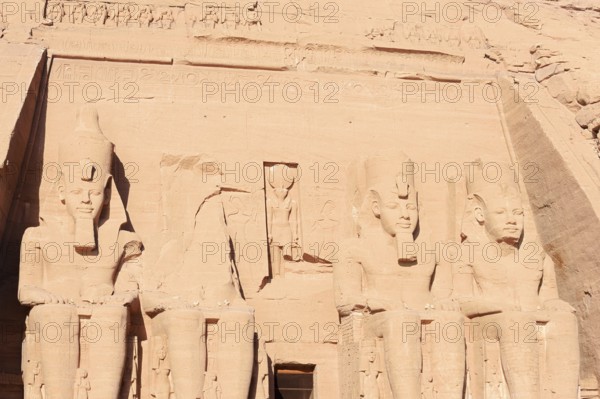 Colossal Statues of Ramesses II, Ramesses II Grand Temple, Abu Simbel Temple, UNESCO World Heritage Site, Nubia, Egypt