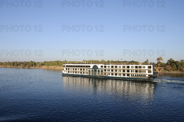 Nile cruise ship Royal Beau on the Nile, Egypt