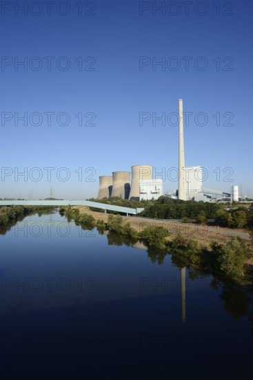 Power plant 'Gersteinwerk' an der Lippe, Werne-Stockum, North Rhine-Westphalia, Germany