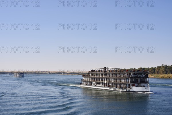 Nile cruise ship, Nile steamer SS Misr on the Nile, Egypt