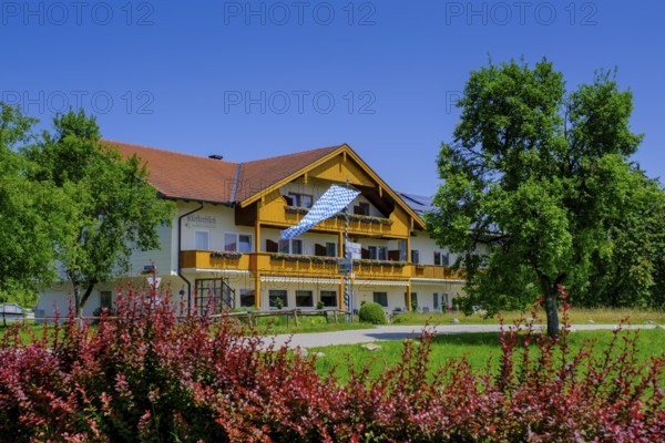 Haus Klosterblick, Pension, am Seeoner See, Seeon, Chiemgau, Upper Bavaria, Bavaria, Germany