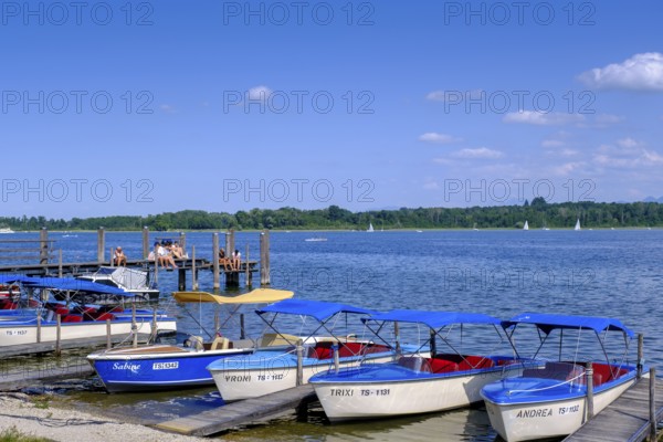 Am Chiemsee bei Stock, Prien, Chiemgau, Upper Bavaria, Bavaria, Upper Bavaria, Bavaria, Germany