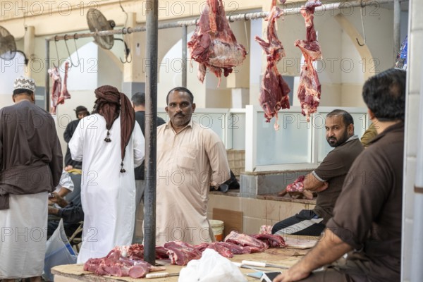 Meat market, fresh meat, Salalah, Oman