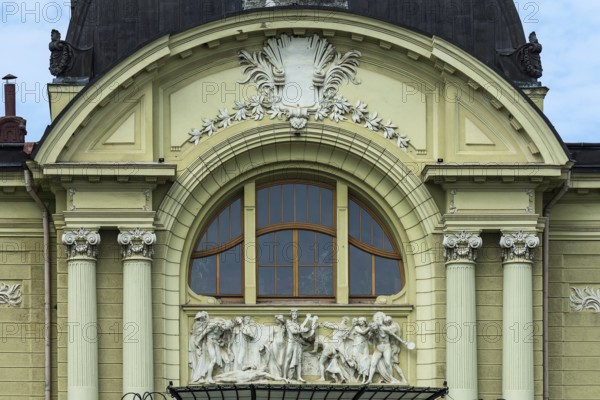 Detail of Olha-Kobylianska Theatre Czernowicz, Bukovina, Ukraine