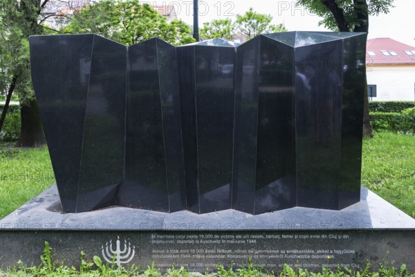 Memorial to 18, 000 Jews deported to Auschwitz, Cluj-Napoca, Transylvania, Romania
