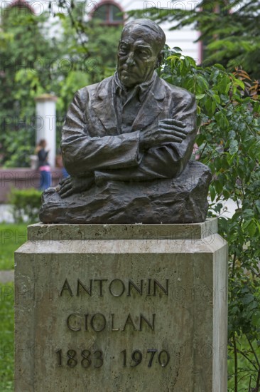 Bust of Romanian conductor Antonin Ciolan, 1883-1970, Cluj-Napoca, Romania