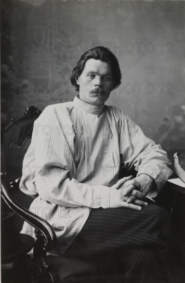 Maxim Gorky (1868-1936), Maxim Gorky around 1900 Russian writer, historical Russia