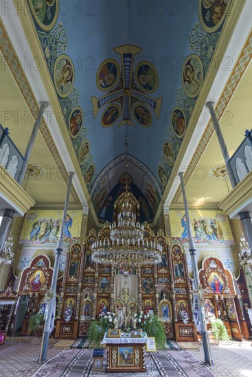 Vault and chancel of the former German Protestant Church today Greek Catholic, Lanivka, Ukraine