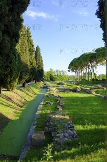 Roman port, former Roman river port, Basilica of Aquileia, St. Hermagor, Aquileia near Grado, Julian Friuli, Adriatic Sea, Italy