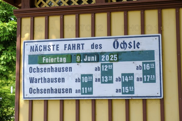 Railway Station, Oechsle Bahn, Ochsenhausen, Rottum Valley, Upper Swabia, Baden-Württemberg, Germany