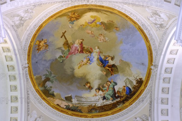 Church of St. Verena, former Imperial Abbey Rot an der Rot, Rot an der Rot, Mönchsrot, Upper Swabia, Baden-Württemberg, Germany