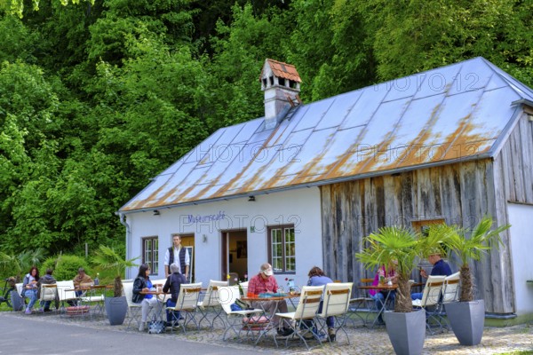 Museumscafé, Museum Salz und Moor, Klaushäusl, bei Rottau, Chiemgau, Upper Bavaria, Bavaria, Germany