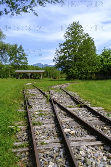 Alter Torfbahnhof, Museum, Kendlmühlfilzen, bei Grassau, Chiemgau, Upper Bavaria, Bavaria, Germany