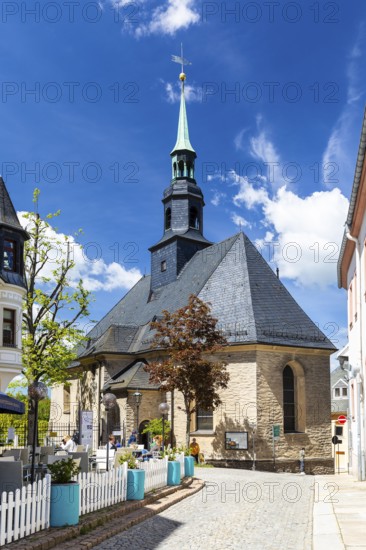 St. Marien mountain church in Annaberg, Annaberg-Buchholz, Ore Mountains, Saxony, Germany