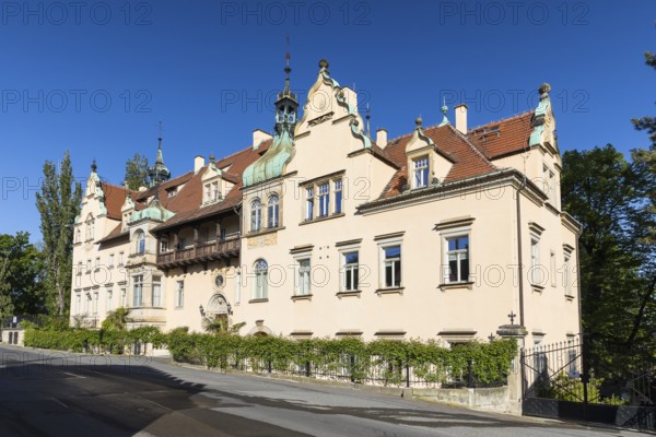 Cotta Castle in Grosscotta, Dohma, Saxon Switzerland, Saxony, Germany