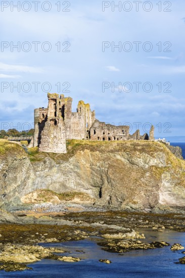 Ruins of Tantallon Castle, North Berwick, East Lothian, Scotland, UK