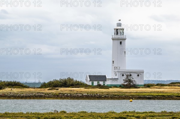Hurst Point Lighthouse and Hurst Castle, Hurst Spit, Milford on Sea, Lymington, Hampshire, UK