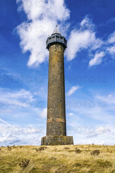 Waterloo Monument over Scottish fields and farms, Jedburgh, Scotland, UK
