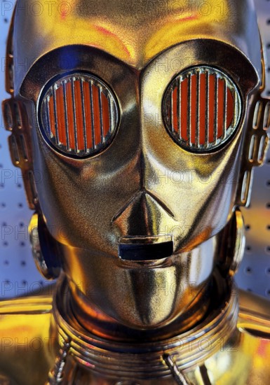 C-3PO, protocol droid, humanoid robot figure from the movie Star Wars