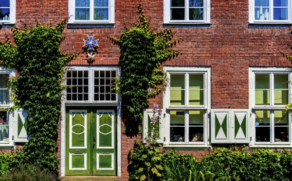 Characterist houses in the Dutch Quarter of Potsdam, Brandenburg, Germany