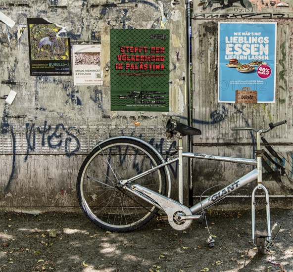 Bicycle scrap at Bassinplatz in Potsdam, Brandenburg, Germany